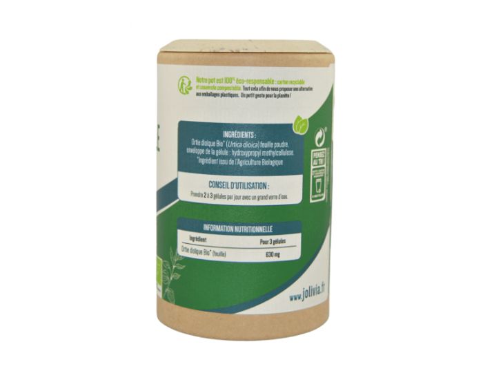 JOLIVIA Ortie feuille Bio - 200 glules vgtales de 210 mg (2)