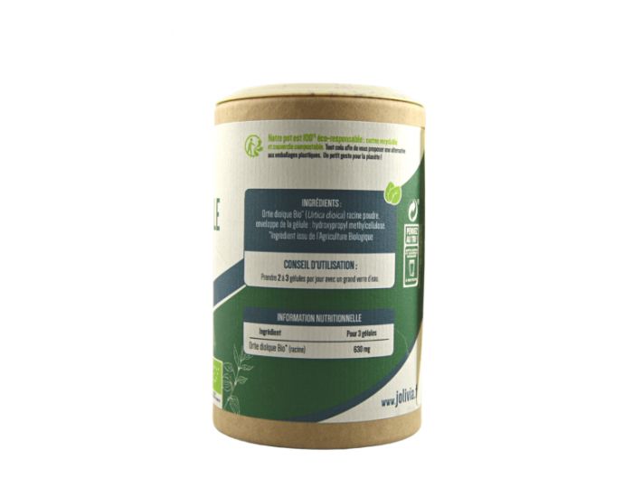 JOLIVIA Ortie feuille Bio - 200 glules vgtales de 210 mg (15)