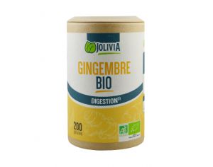 JOLIVIA Gingembre Bio - 200 gélules végétales de 270 mg