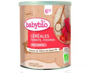 BABYBIO Céréales Tomate Poivron - 220 g - Dès 6 mois