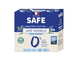 SAFE Tablettes Lave-Vaisselle 3 en 1 - 30 Tablettes