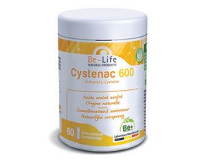 BE-LIFE Cysténac 600 : acide aminé soufré  - 60 gélules