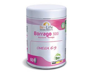 BE-LIFE Borrago 500 bourrache Bio - 60 capsules