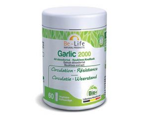 BE-LIFE Garlic 2000 (ail désodorisée) Bio - 60 gélules