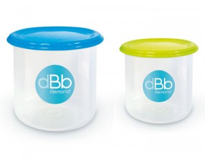 DBB REMOND Set de 2 Pots de Congélation - Bleu Vert - 190 et 300 ml