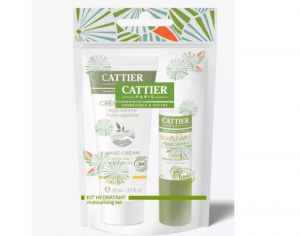 CATTIER Kit Hydratant - Crème Mains et Baume à Lèvres