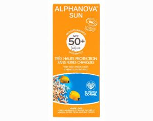 ALPHANOVA Sun Crème Solaire Bio Très Haute Protection - SPF 50+ - 50 ml
