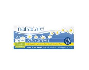 NATRACARE Tampon bio sans applicateur Natracare - Boîte de 20 - Hygiène féminine Flux normaux
