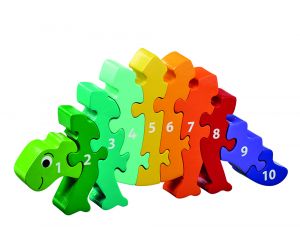 LANKA KADE Puzzle Chiffres 1 à 10 - Stégosaure - Dès 3 ans