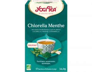 YOGITEA Tisane en Sachet - Chlorella Menthe - 17 Sachets