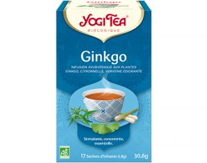 YOGI TEA Tisane en Sachet - Ginkgo - 17 Sachets