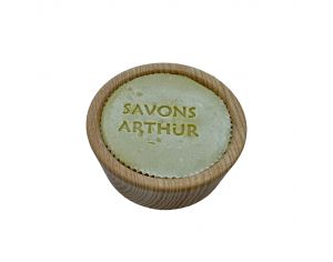 SAVONS ARTHUR Savon à barbe et son bol en bois d'Acacia - 100g