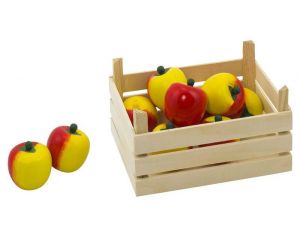 GOKI Pommes dans une Cagette en bois - Dès 3 ans
