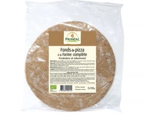 PRIMEAL Fonds de Pizza Farine Complète - 2x150g