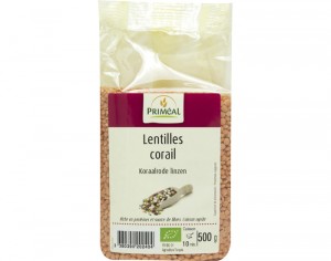 PRIMEAL Lentilles Corail 500 g