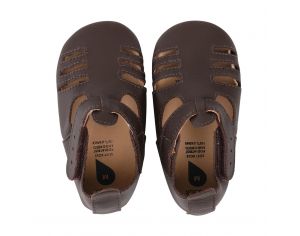 BOBUX Chaussons en cuir Bobux soft soles - Sandale brun S - 16-17