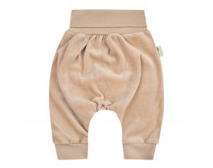  BIOBABY Pantalon Sarrouel En Velour Coton Bio - Marron 1 Mois