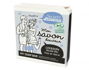 SECRETS DE PROVENCE Mon Savon Douceur Charbon Végétal - 100g