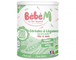 BEBE M Céréales et Légumes - 400g - Dès 6 mois