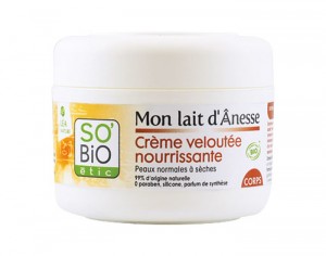 SO'BIO ÉTIC Crème Nourrissante Corps au Lait d'Anesse - 200 ml