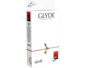 GLYDE Préservatifs en Latex Naturel Vegan - Slimfit - Pack de 10