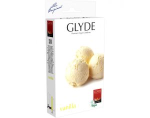 GLYDE Préservatifs en Latex Naturel Vegan - Vanille - Pack de 10