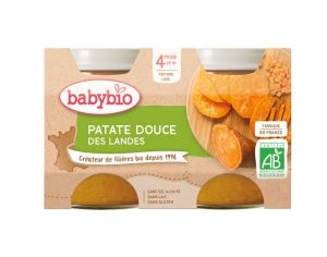 BABYBIO Mes Légumes - 2x130g Patate Douce - 4 mois