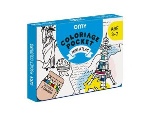 OMY Coloriage Pocket - Mini Atlas - Omy