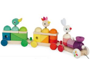 JANOD Train Géant Multicolor Zigolos - Dès 1 an