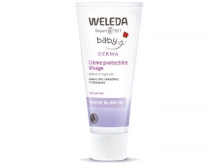 WELEDA Bébé Derma Crème Protectrice Visage à la Mauve Blanche - 50 ml