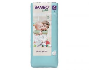 BAMBO NATURE Couches Écologiques Nature - Pack Économique  T4 / 7-14 kg / 48 couches