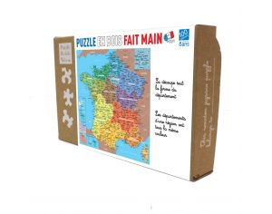 MICHELE WILSON Puzzle Carte de France des Dpartements - 100 Pices - Ds 8 ans 