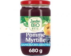 JARDIN BIO Compote Familiale Biofruits Pomme Myrtille - 680 g
