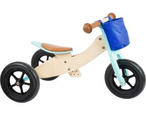 SMALL FOOT COMPANY Draisienne Tricycle 2 en 1 Maxi Turquoise - Dès 12 mois