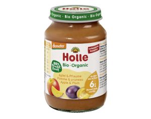 HOLLE Petit Pot de Fruits - 190 g Pomme-Pruneau - 5M
