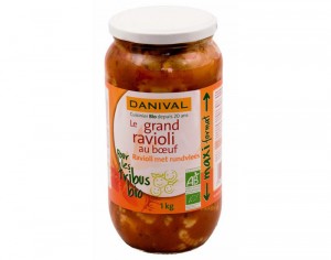 DANIVAL Raviolis au Boeuf - Maxi Format - 1 kg