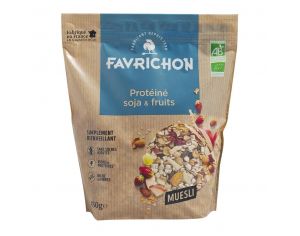 FAVRICHON Muesli Protéiné Soja et Fruits - 450g