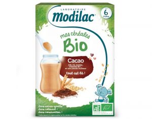 MODILAC Céréales Bio Cacao - 250g - Dès 6 mois