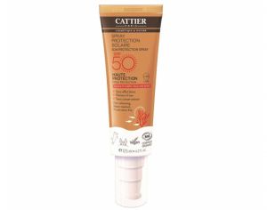 CATTIER Spray Protection Solaire SPF 50 – Visage et Corps - 125ml