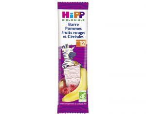 HIPP Barre Fruitée - 25g - Dès 12 Mois Pommes Fruits Rouges et Céréales