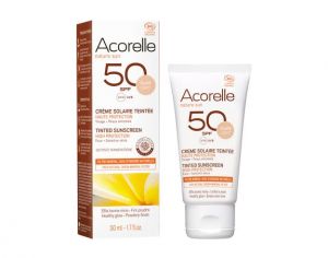 ACORELLE Crème Solaire Teintée - SPF30 - 50ML - Teinte Dorée