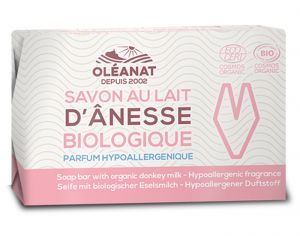 OLEANAT Savon au Lait d'Anesse Hypoallergénique - 100 g
