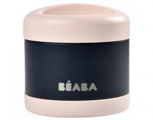 BEABA Portion Isotherme en Inox - 500 ml Light Pink / Night Blue