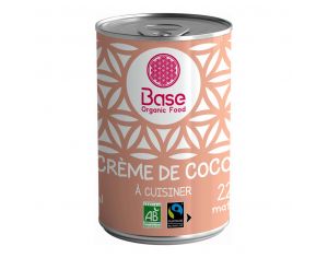 BASE ORGANIC Crème de Coco 21% MG 400ml Bio