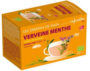 LES JARDINS DE GAIA Tisane Verveine Menthe - Infusettes