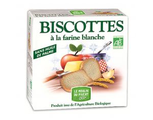 MOULIN DU PIVERT Biscottes Blanches A L'Huile D'Olive - 270g