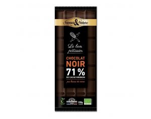 SAVEURS ET NATURE Chocolat Noir A Pâtisser 71% - 200g