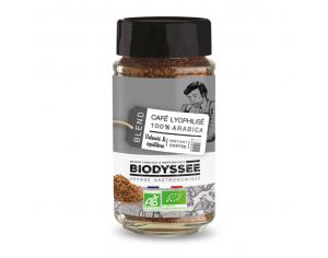 BIODYSSéE Café Lyophilisé 100% Arabica Bio - 100g 