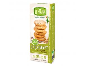 MOULIN DU PIVERT Biscuits Equi'libre Céréales Et Graines Vegan - 150g