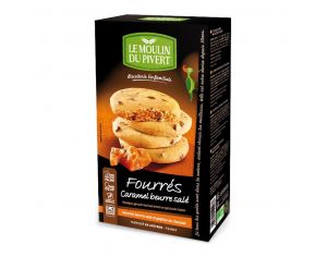 MOULIN DU PIVERT Biscuits Fourrés Caramel Au Beurre Salé - 175g 